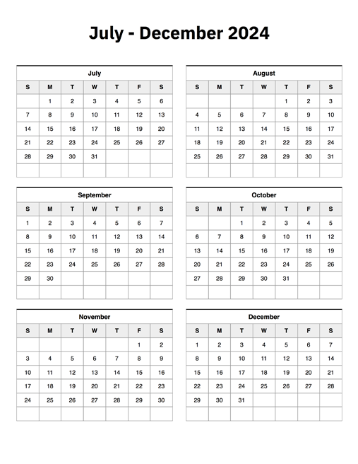 Printable Free Monthly Calendar 2024 Download